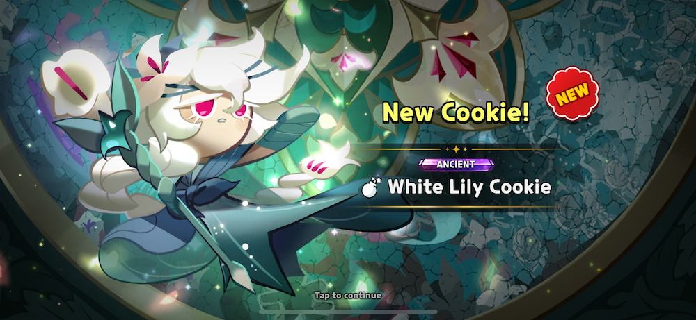 CookieRun: Kingdom’s third anniversary came with a ton of new features, including a dice board minigame (top) and the long-awaited release of the White Lily Cookie (bottom)